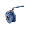 Ball valve Type: 7343FS Steel/TFM 1600/FPM (FKM) Full bore Fire safe Handle Class 150 Flange 1/2" (15)